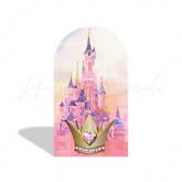 Princess Birthday Party Background Arch Backdrop Wall Cloth Cover